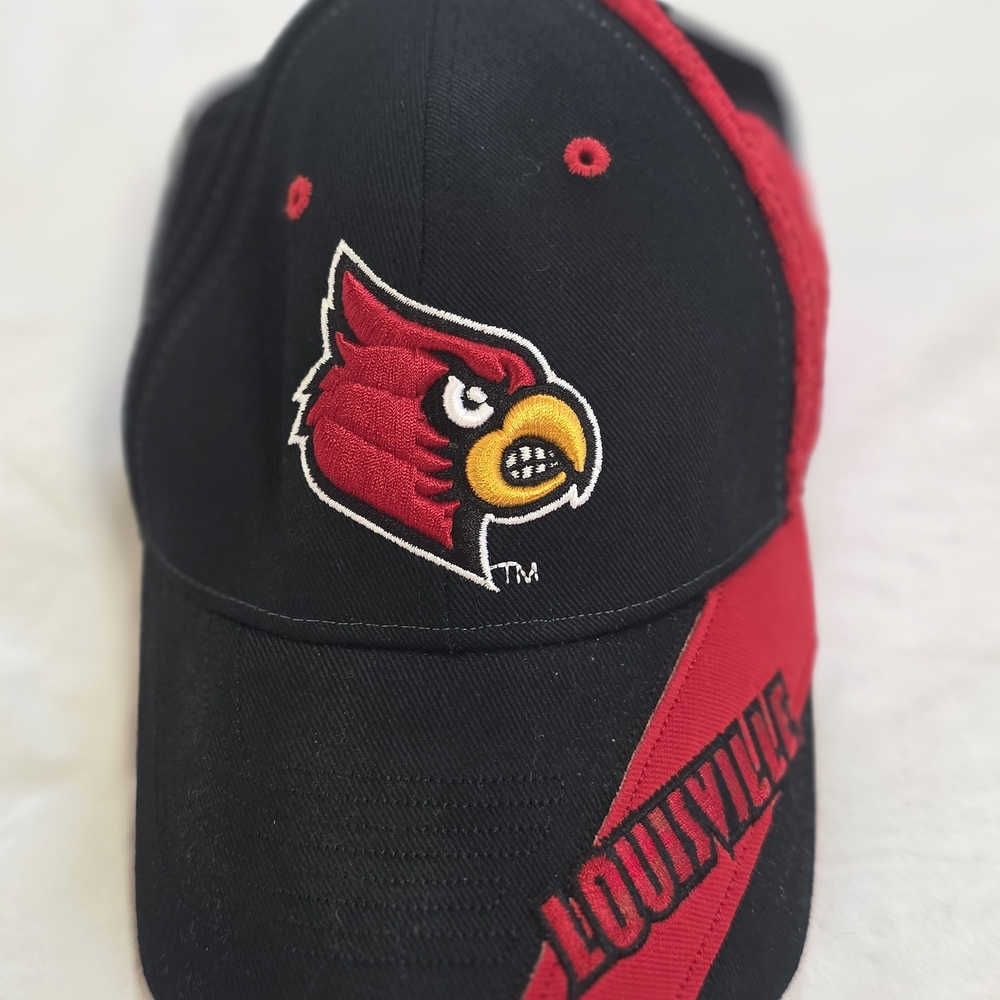 Black and Red Structured Baseball Cap